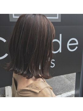 クレーデヘアーズ 相田店(Crede hair's) #ハイライト&ローライト切りっぱボブ