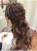 お呼ばれハーフアップ