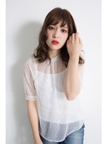 エスアンドエフ美容室 松富店(S&F) 耳かけ外ハネフェミニンウェーブ