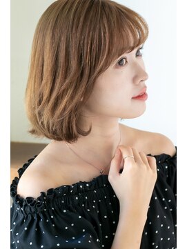ヌーン ヘアメイク プラス ハッピータイムズ(NOON hair make+happy times) 耳かけ☆透明感イルミナアッシュベージュ 中野ヌーンstyle125