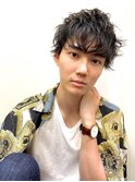 再現しやすい男の無造作のパーマスタイル！
