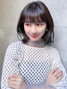 オーブ ヘアー エイミ 福岡七隈店(AUBE HAIR amy) 20代・30代_面長解消ベルボブ