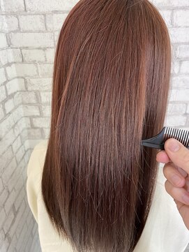 ニューヨークニューヨーク テラッソ姫路店(NYNY) ストレートロングベージュレイヤーカットトリートメント透明感