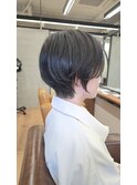 丸みショート/ハンサムショート/グレーベージュ/似合わせカット