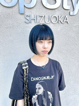 トップスタイル シズオカ(TopStyle SHIZUOKA) ボブ×ブルー×美髪