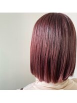 リアン バイ キートス(Lien by kiitos)&nbsp;ワンブリーチカラー/ピンクカラー／ボブ