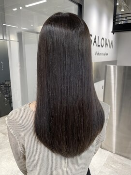 サロウィン 池袋(SALOWIN) 美髪縮毛矯正 × 髪質改善 × オリーブベージュ #014