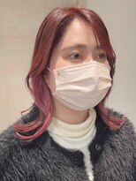 シャルヘアーデザイン(Shall hair design)&nbsp;earring color pink