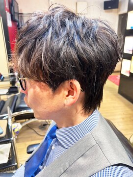 メイプルフェロー(MAPLE fellow) 20代30代メンズハイライトフェザーマッシュ立体感外国人風