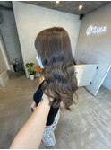 髪質改善＊ロングレイヤーグレーベージュ＊美髪【Zina船橋】