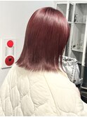 ピンクブラウン小顔クラゲヘアーオリーブグレーココアベージュ
