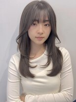 オリンテ バイ レシッド 表参道(orente by rcid)&nbsp;韓国風レイヤーロング/顔周りカット/髪質改善カラー/グレージュ