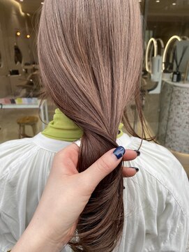 マイル 渋谷(mile) ブリーチ1回ブラウンベージュ