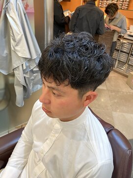 銀座マツナガ 浅草店 ツーブロックゆるふわパーマ