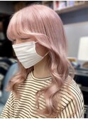 20代30代ダブルカラーシアーピンクミディアム