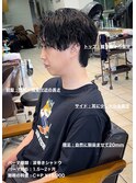 波巻きシャドウセンターパートin大宮メンズカットパーマ美容室