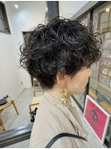 ショートパーマ/パーマ/癖毛風パーマ/マッシュショート