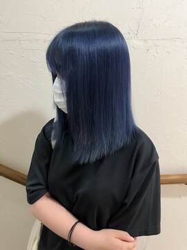 グロウバイニューヨークニューヨーク(Grow by NYNY) ネイビーブルー×ミディアム×ケアブリーチ