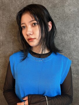 チル 福井駅前店(Chill) 福井 駅前 ブルーブラック 髪質改善 レイヤーカット 韓国