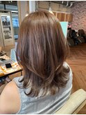 大人かわいいウルフレイヤーカット 秋の艶カラー/髪質改善