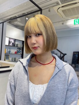 ゼスト パーク(ZEST PARK) 艶髪/ハイトーン/ボブカット/レイヤーカット/タマキ