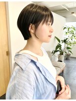 アンク(ank)&nbsp;丸みショート/大人可愛い/ショート/20代30代40代/暗髪ショート