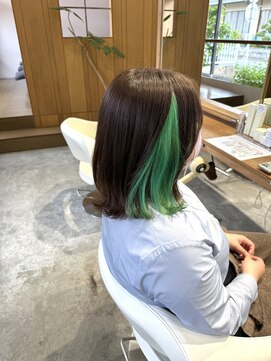 フラム(fulam) イヤリングカラーグリーン