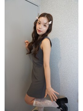 天神美容室 【KASUMI天神美容室】グレージュ×ロングレイヤーカット