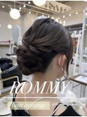 結婚式◎お呼ばれアレンジヘアセットお団子ヘアシニヨン◎本厚木
