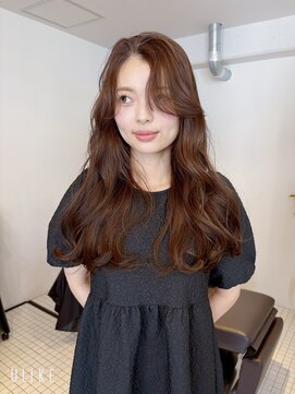 ベンジー 薬院大通店(benji) ロングレイヤー/透明感ブラウン