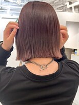 フォト 富山(foto)&nbsp;ラベンダーミルクティー/暗めカラー/ショートボブ/前髪/富山