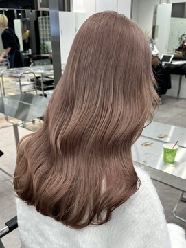 サンクマーケット 渋谷(cinq MARKET) 渋谷ミルクティーベージュハイトーンカラーヘーゼルベージュ30代