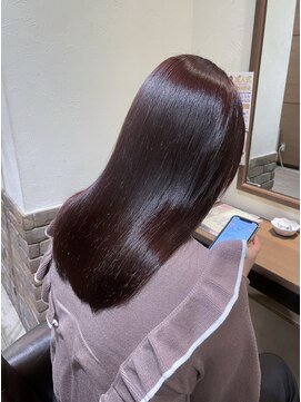 ヘアメイク シュシュ(Hair make chou chou) ピンクブラウン　ブラウンカラー　暖色