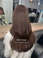 ベレーザ 渋谷(BELEZA)&nbsp;17133ココアブラウンオリーブカラーミルクティーレイヤーカット