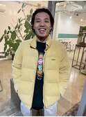 スパイラルパーマ波巻きパーマ黒髪オールバック