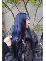 シィーム(cime) ネイビーカラー ハイトーン ダブルカラー