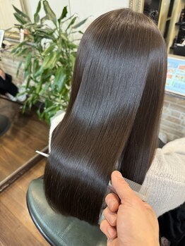 サロン ド ボーテ タカハシの写真/厄介なくせやうねりを髪質改善で解消。乾かすだけで驚くほどまとまる艶髪を叶える《雪が谷大塚/髪質改善》