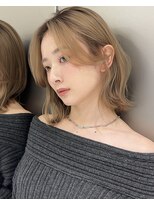 サンドイエナ 横浜店(sand yena)&nbsp;くびれボブ/韓国ボブ/ヘーゼルベージュ