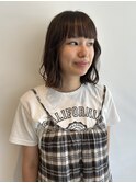 きりっぱなしボブ/外ハネ波巻きアイロン仕上げ