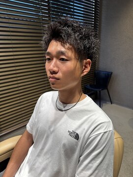 ロンド ラマ 岐阜(Lond bla-ma) スパイキーショート×ツイストピンパーマ【Lond伊藤メンズ】