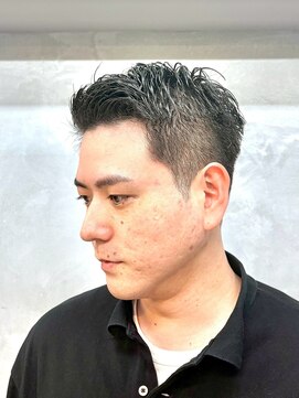 サームマン 人形町(SARM MAN) 爽やかアップバング×フェードショート