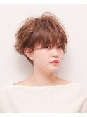 【ROPE.】美骨奥行きカール大人ショートxヌーディーベージュ
