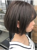 大人女子ストレートボブ