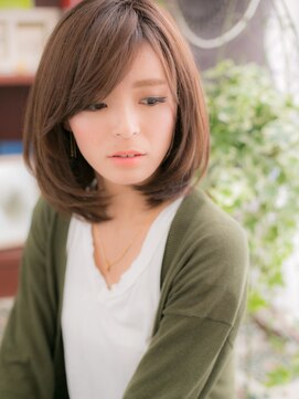 カバーヘア ブリス 大宮西口(COVER HAIR bliss) 斜めバングとシアーカラーで小顔☆大人ボブc4大宮20代30代40代!