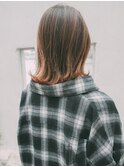 アッシュベージュ☆ミディアムスタイル【いわき】