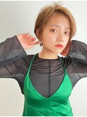 ACE 横浜 かきあげショート×ラテベージュ