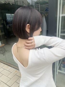 アクアオモテサンドウ(ACQUA omotesando) ☆透明感カラーグレージュカラーミニボブブリーチカラーアッシュ