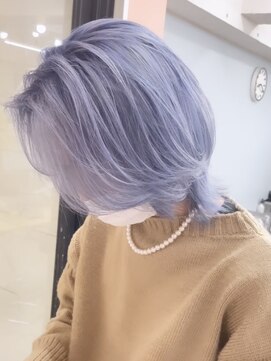 プネル(punel) くすみブルー/ブルーアッシュ