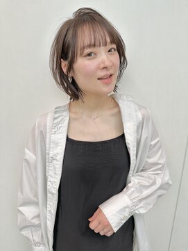 ステア ケース(stair case) 【馬場】大人かわいい黒髪外ハネレイヤーボブ