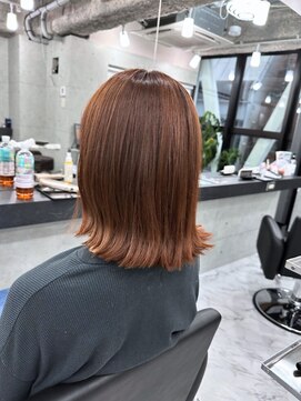 エンディアリング 東銀座(Endearing) 黒髪/グレーベージュ/レイヤーロング/前髪パーマ/銀座/東銀座